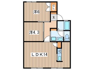 オレンジヒルズの物件間取画像